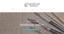 Desktop Screenshot of paintbrushpottery.com
