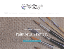 Tablet Screenshot of paintbrushpottery.com